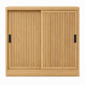 Armário em MDF efeito carvalho com 2 portas de correr, 120 x 60 x 180 cm